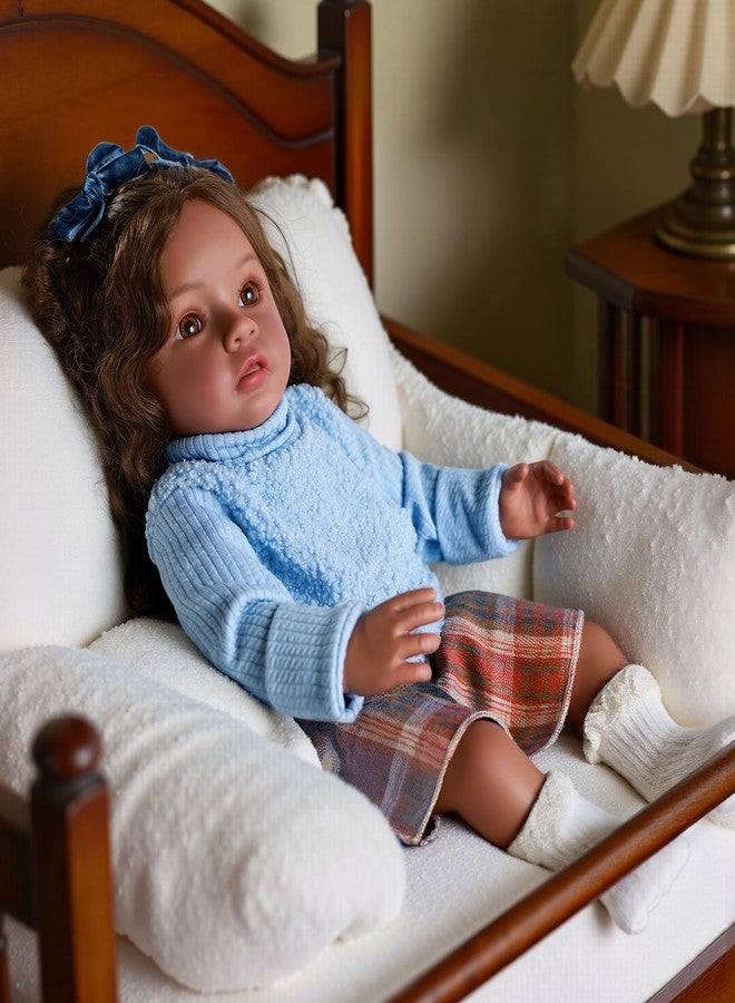 BABESIDE Reborn Baby Dolls Black Daisy - 20 Inch Realistic-Newborn Dolls Girl Real Life Baby Doll Toddler with Clothes and Toy Gift for Kids Age 3+ - Image 5